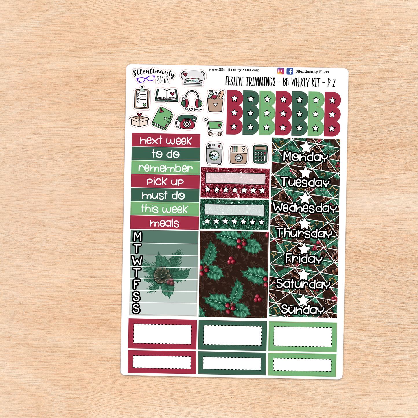 Festive Trimmings | B6 Mini Kit