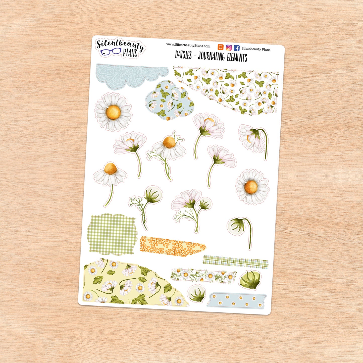 Daisies - Journaling Elements