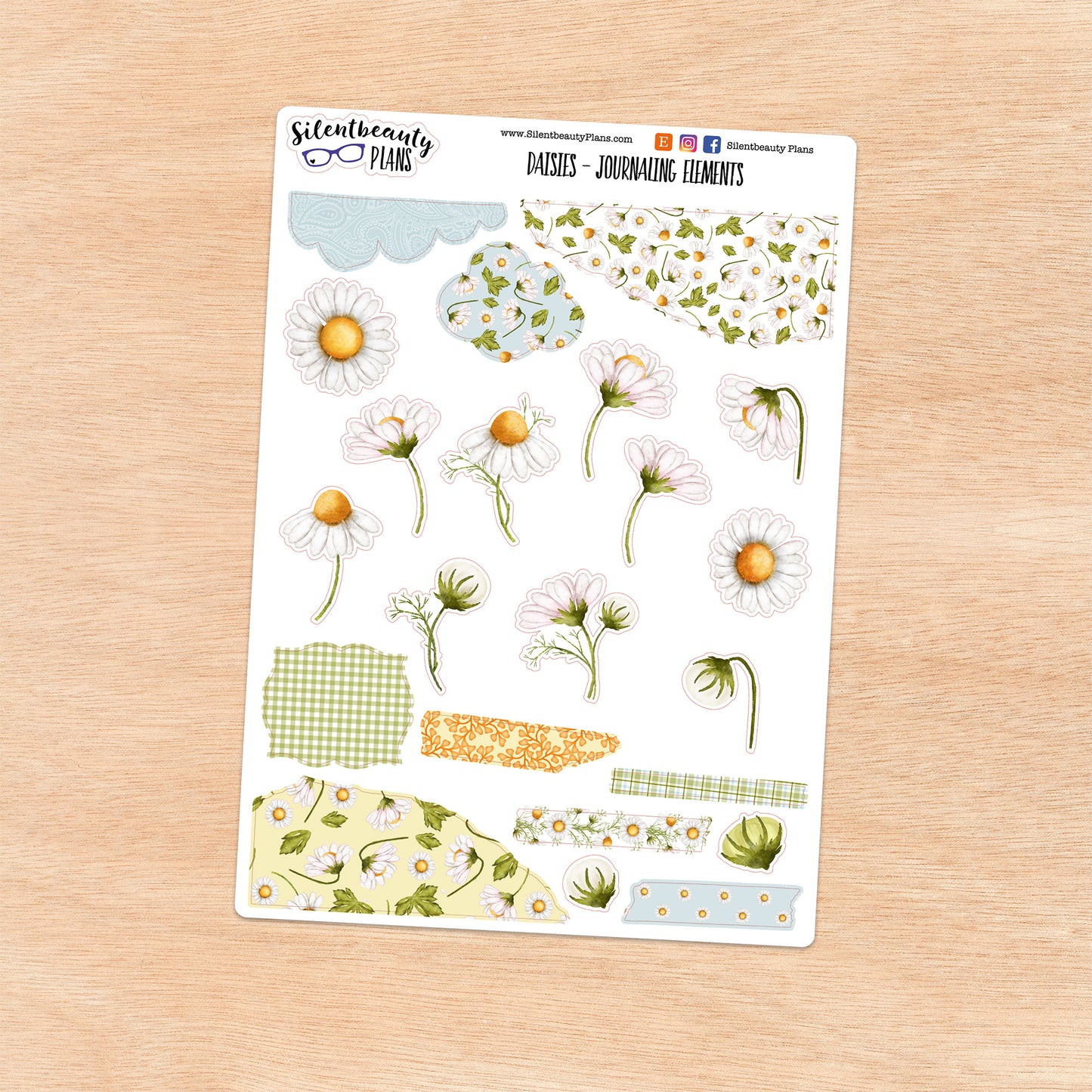 Daisies - Journaling Elements