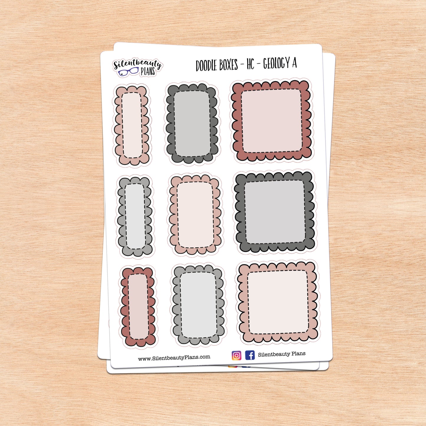 Geology Doodle Boxes | 3 Options