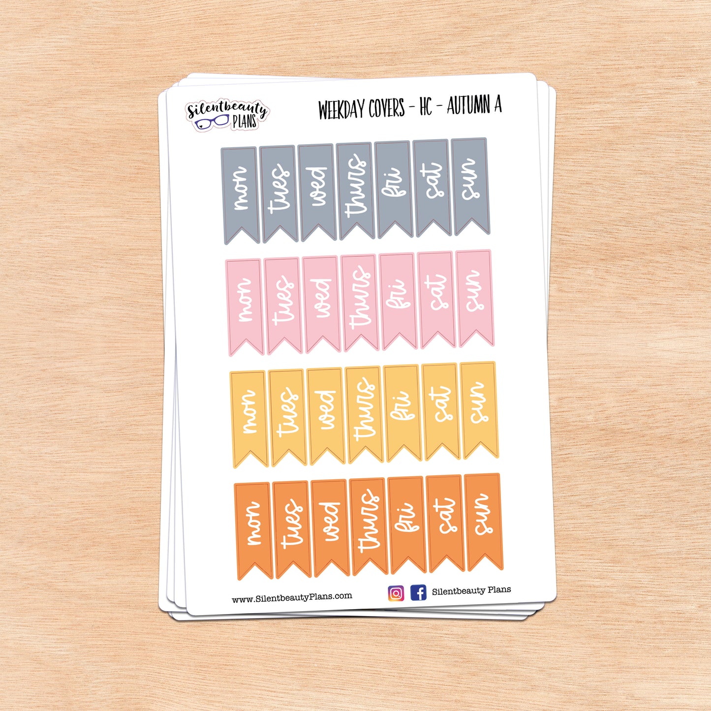 Solid Autumn Day Cover Flags | 3 Options