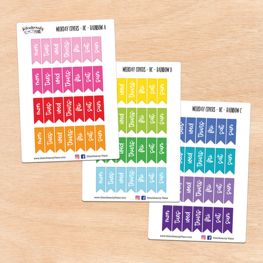 Solid Rainbow Day Cover Flags | 3 Options