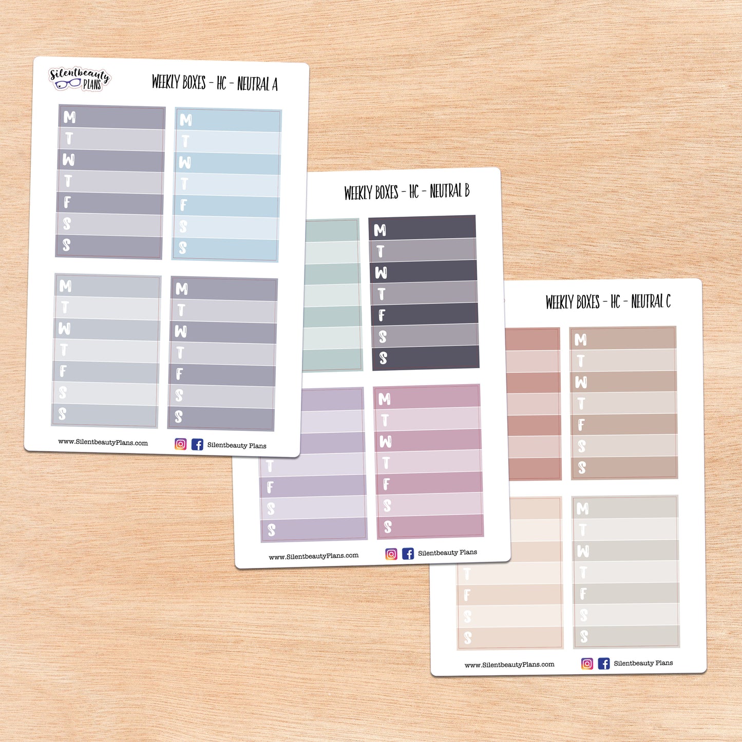 Neutral Weekly Boxes | 3 Options