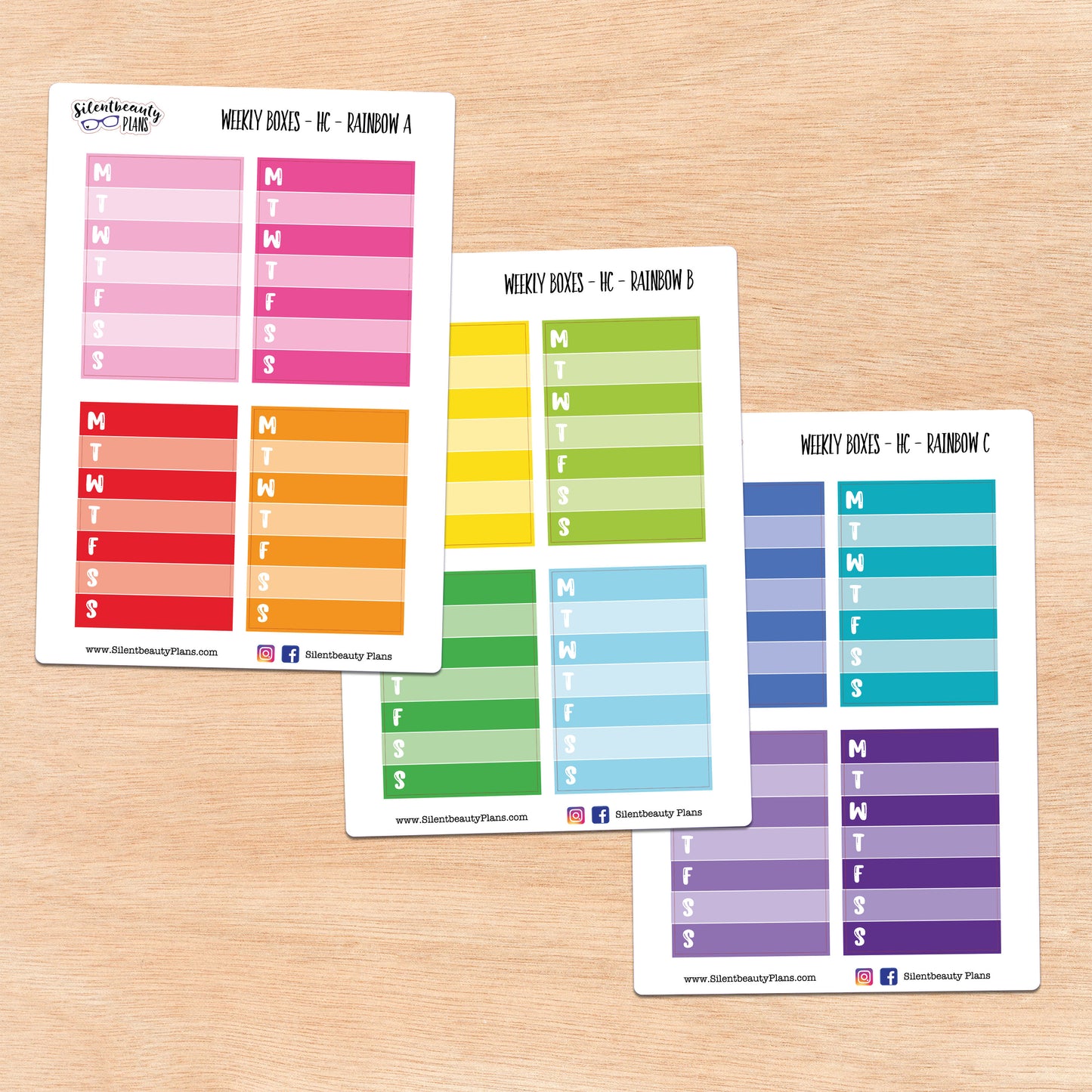 Rainbow Weekly Boxes | 3 Options