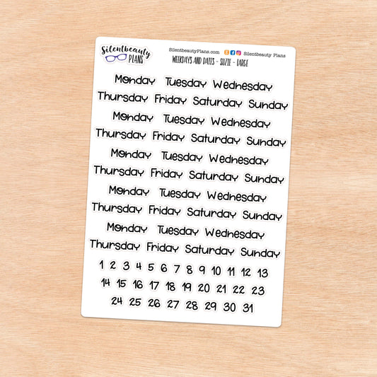 Weekdays & Dates | Suzie