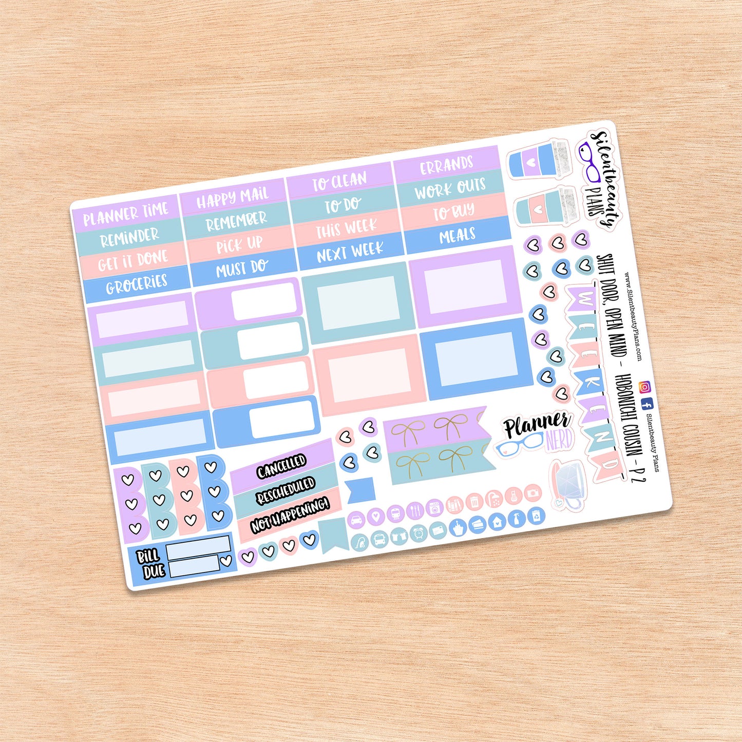 Shut Door Open Mind | Hobonichi Cousin