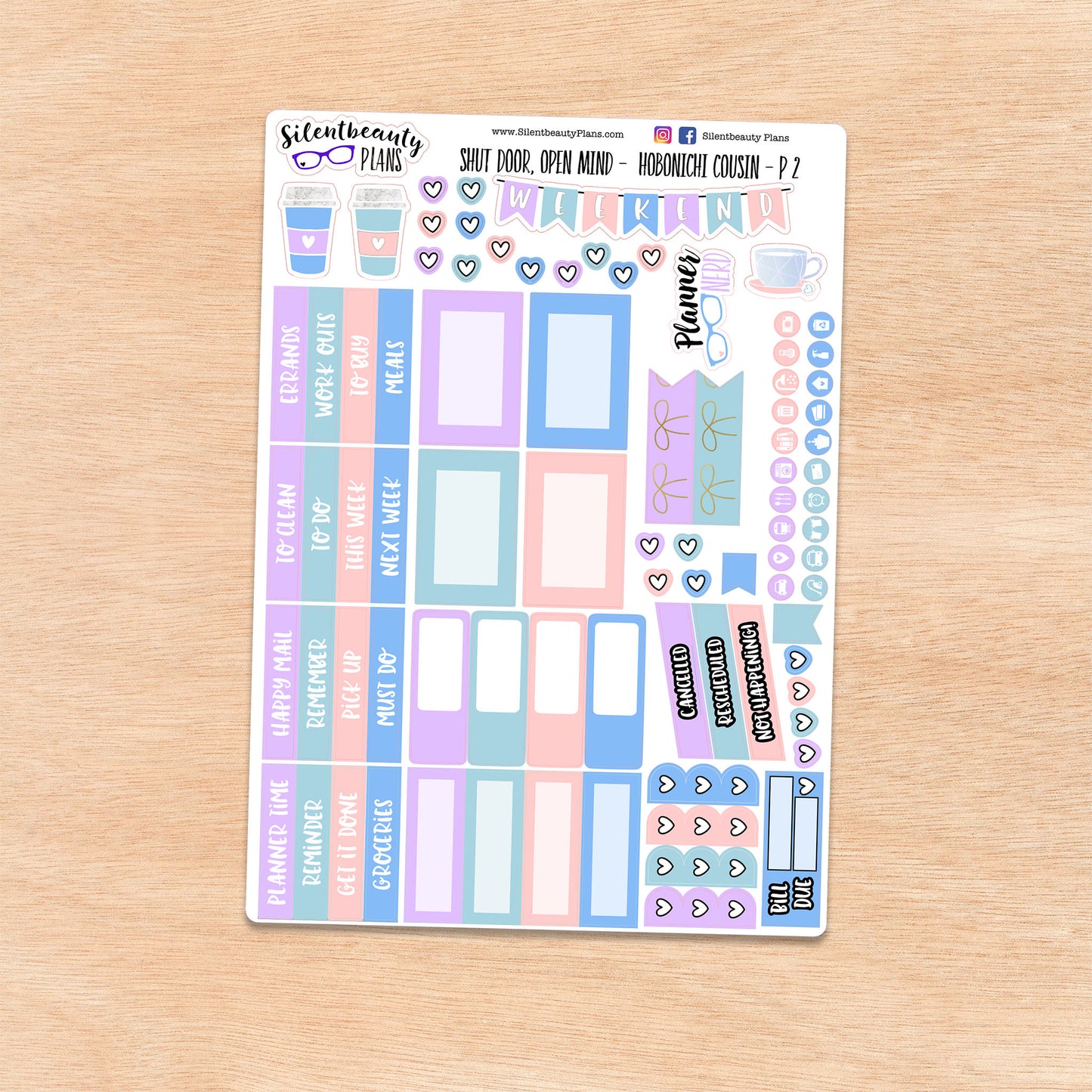 Shut Door Open Mind | Hobonichi Cousin