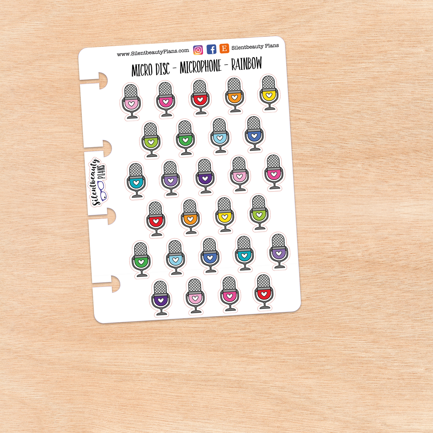 Microphone or Podcast Icon Stickers | 2 Sizes | 4 Colour Options