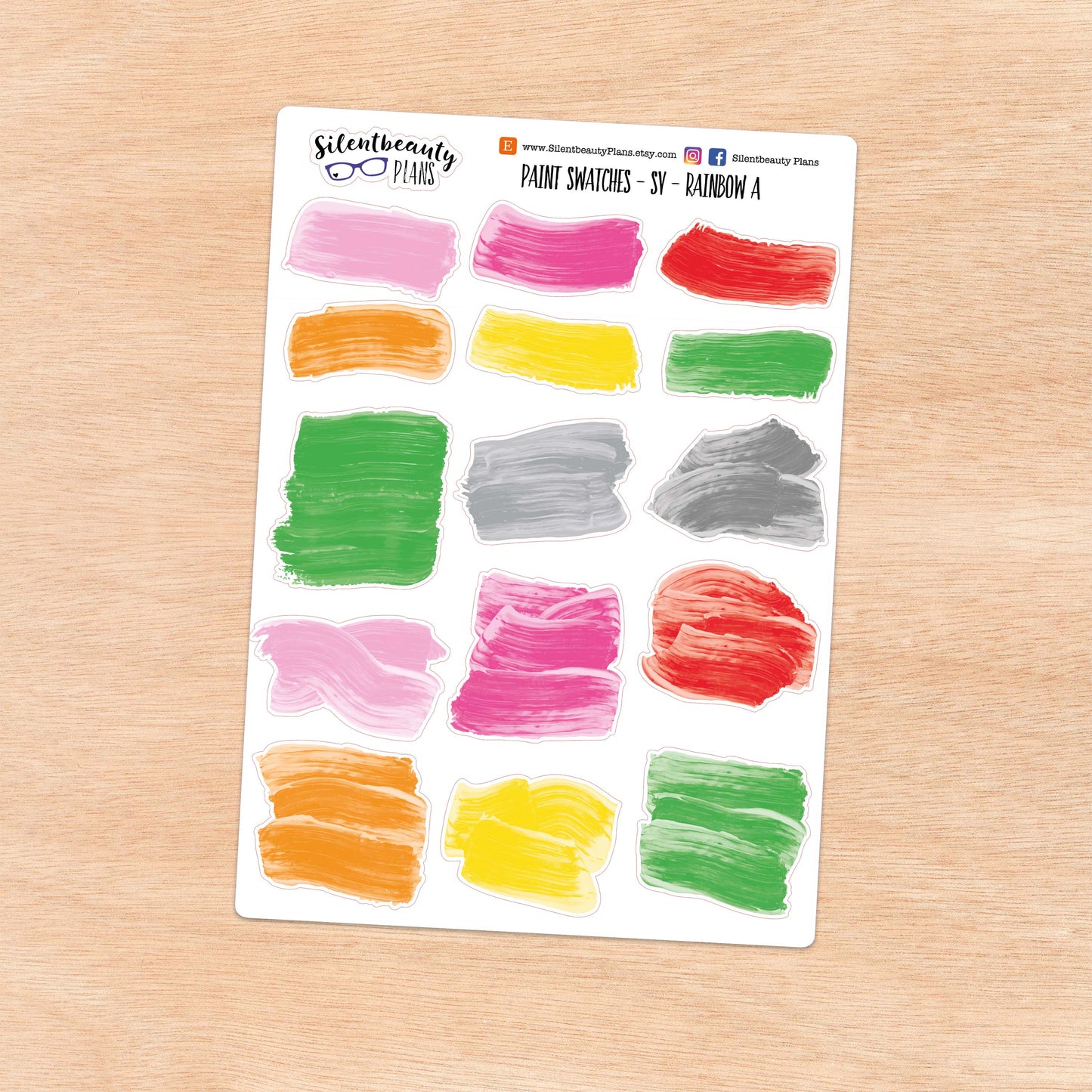 Paint Swatches | 7 Colour Options