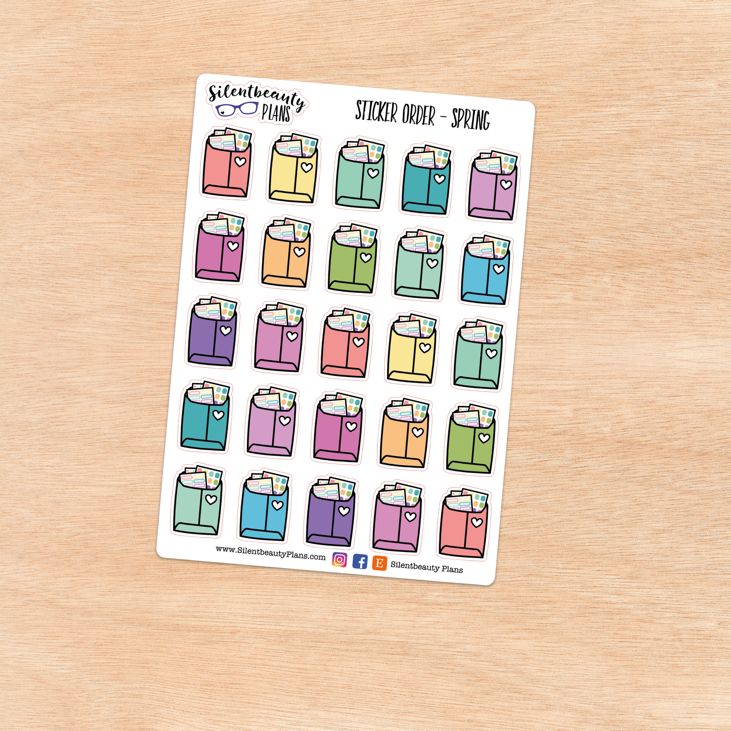 Sticker Happy Mail Icon Stickers | 2 Sizes | 4 Colour Options