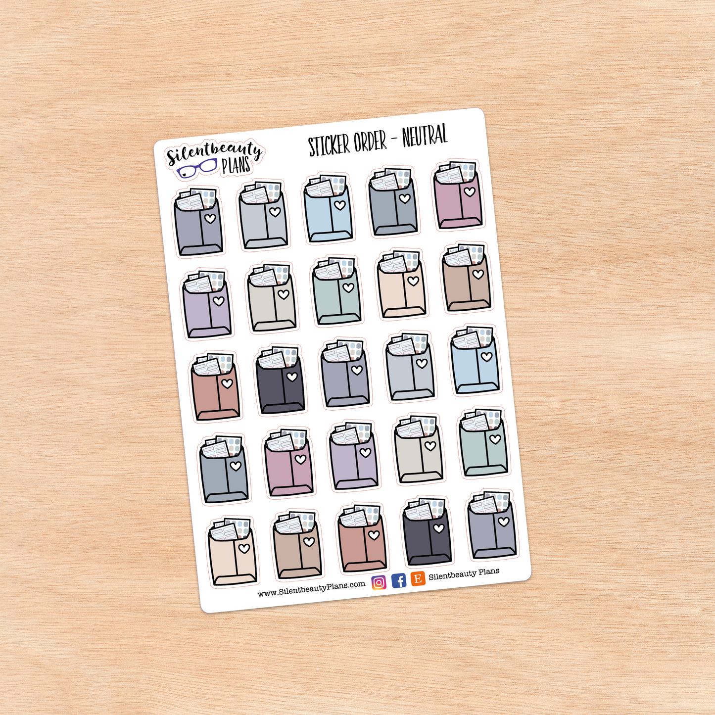 Sticker Happy Mail Icon Stickers | 2 Sizes | 4 Colour Options