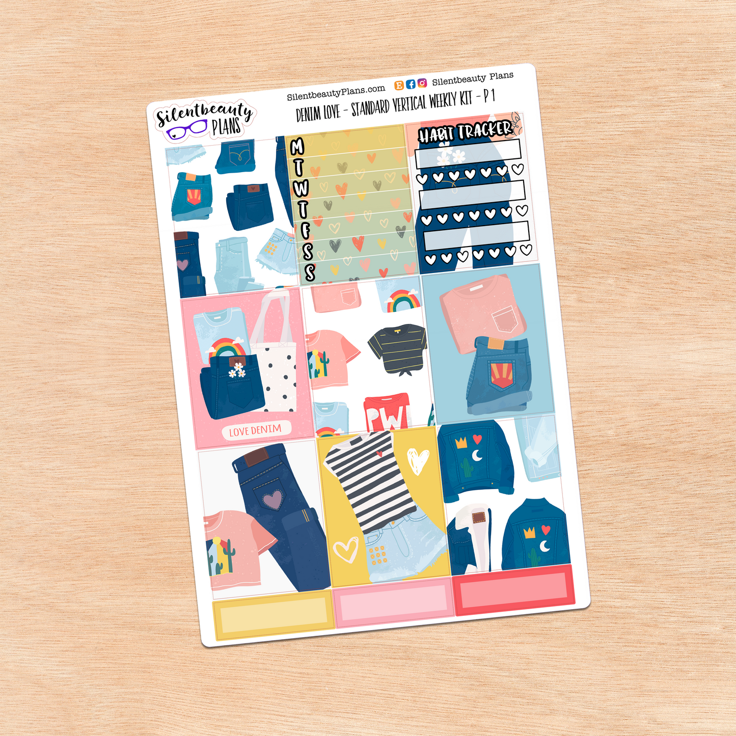Denim Love | Standard Vertical Weekly