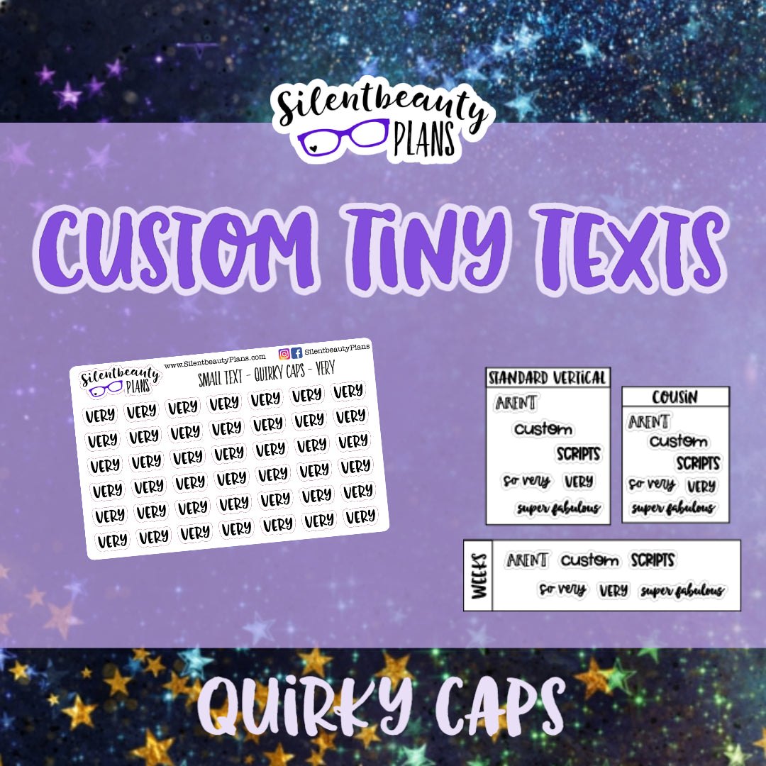 Custom Tiny Text Stickers | 6 Options