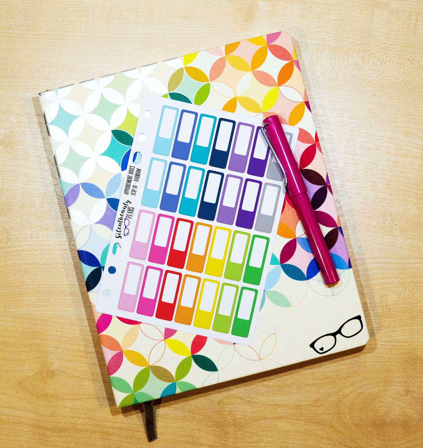 Colourful Event Stickers - Appointment Boxes