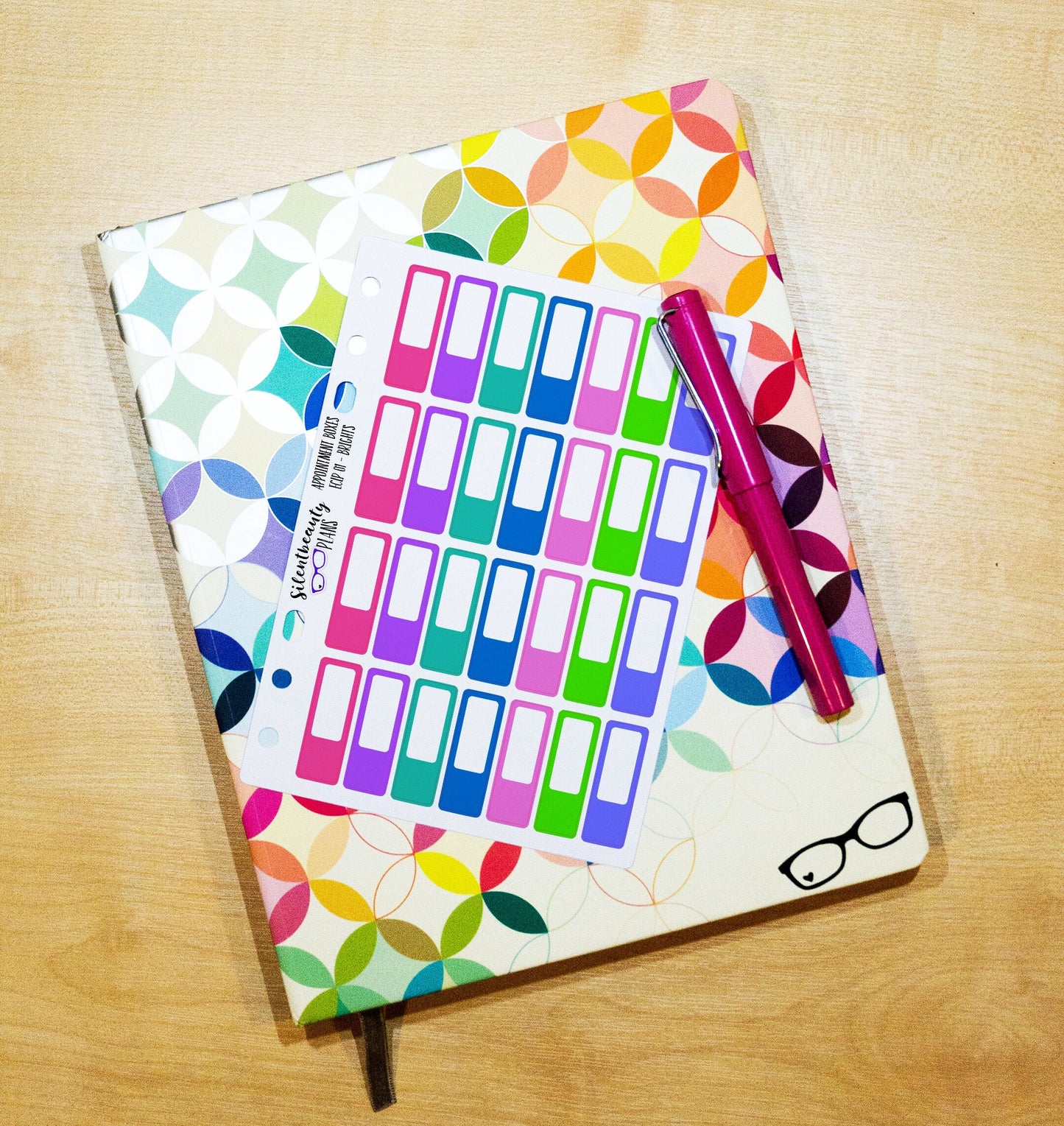 Colourful Event Stickers - Appointment Boxes