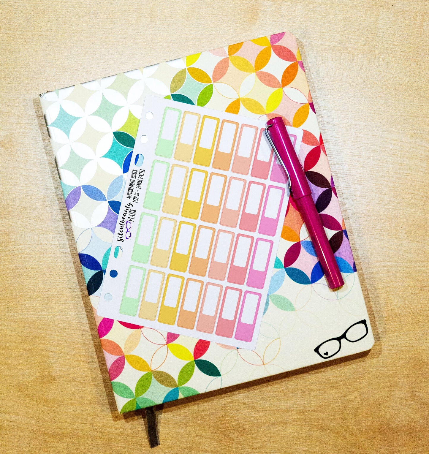 Colourful Event Stickers - Appointment Boxes