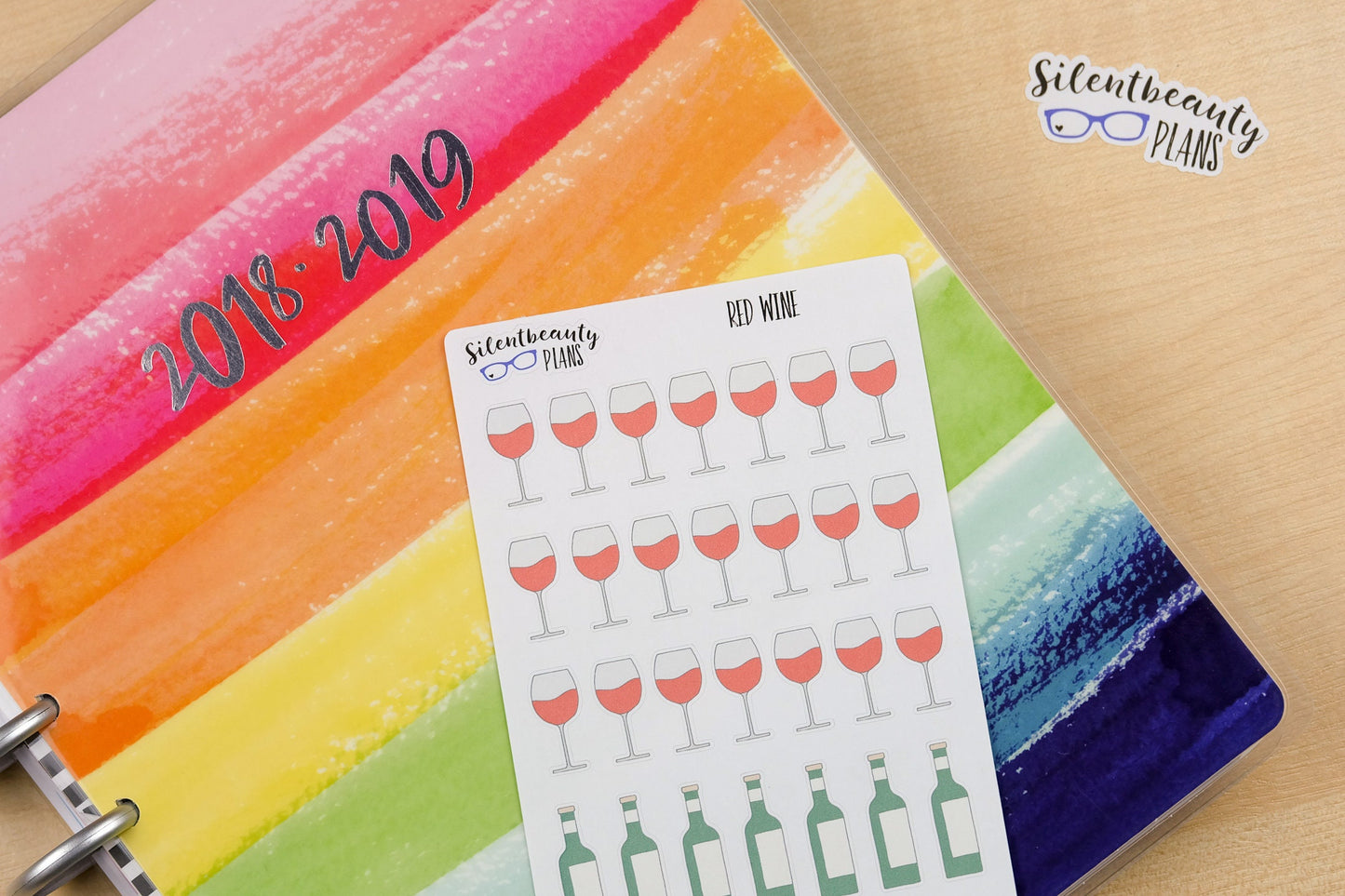 Wine Icon Stickers - Planner Stickers - UK