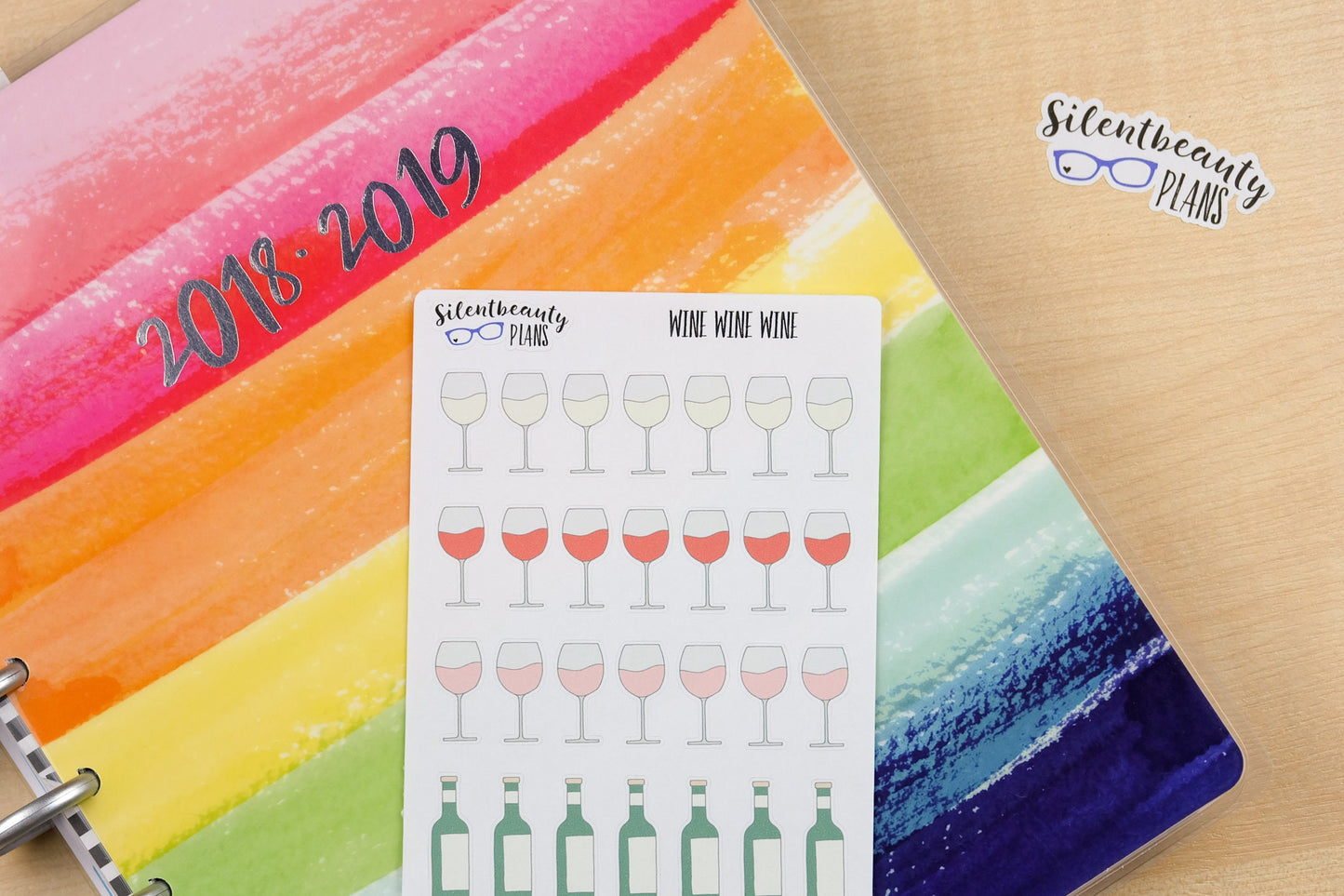 Wine Icon Stickers - Planner Stickers - UK