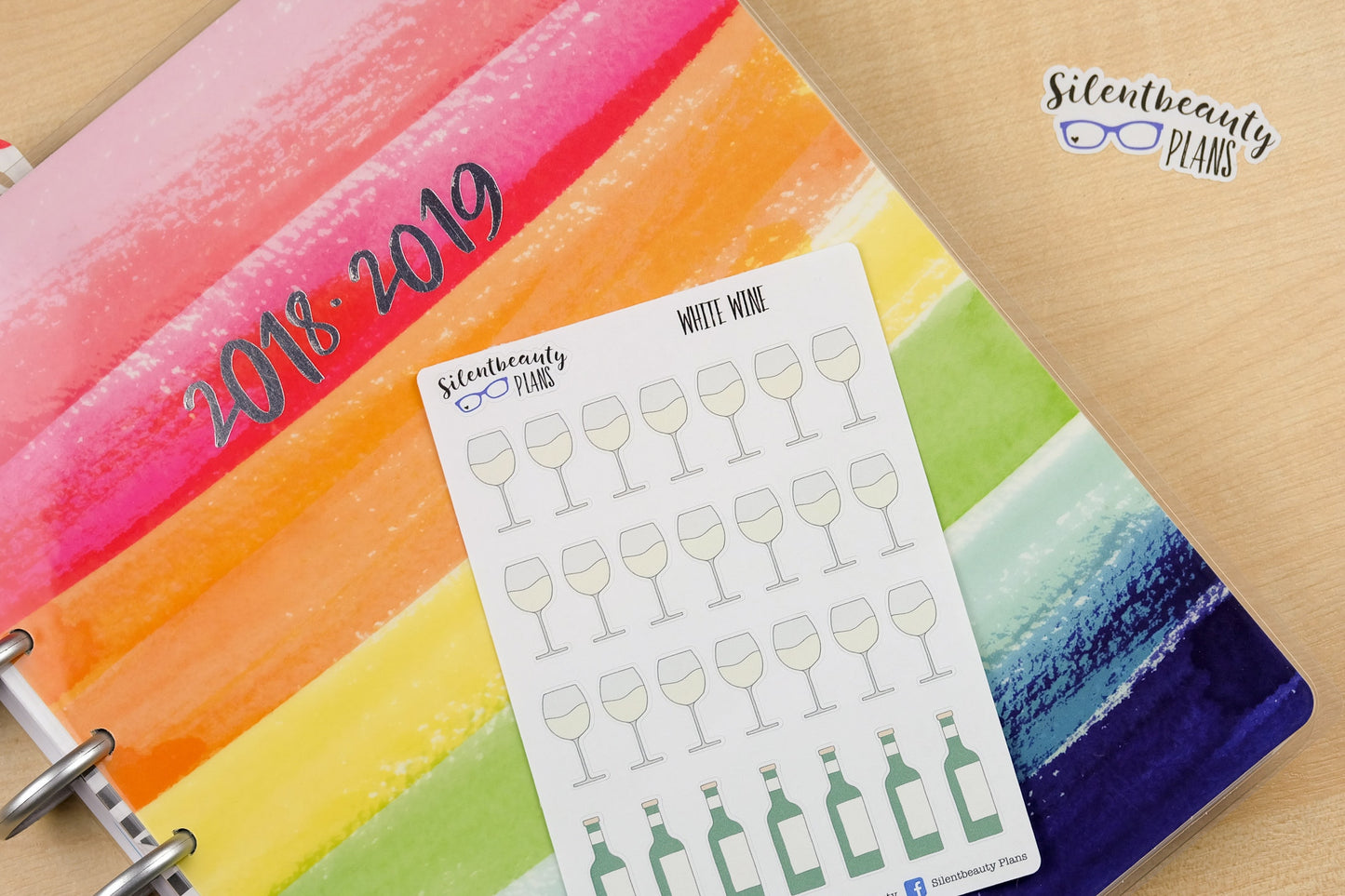 Wine Icon Stickers - Planner Stickers - UK