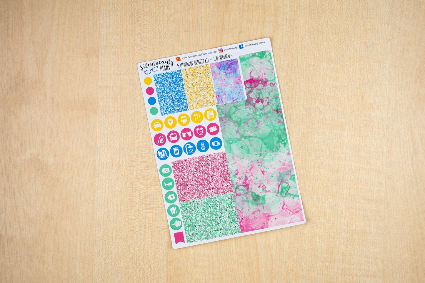Watercolour Brights | Standard Vertical