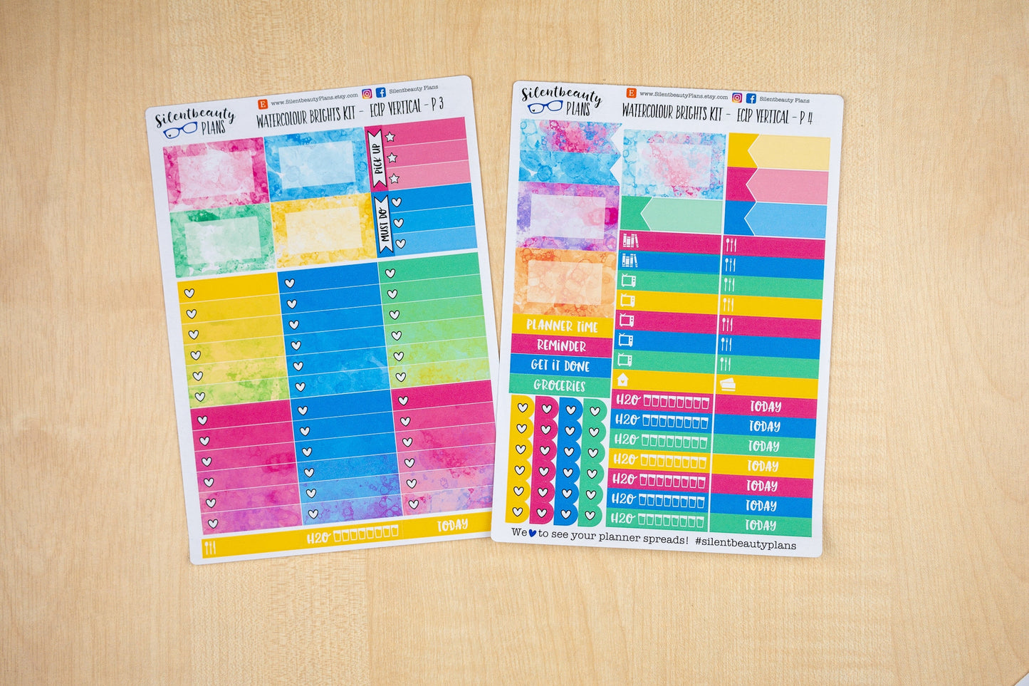 Watercolour Brights | Standard Vertical