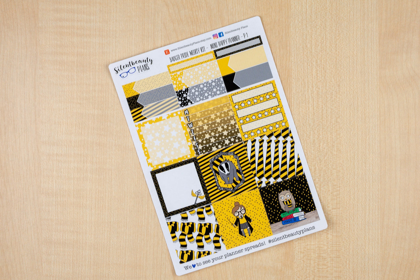 Badger Pride Weekly Kit - Mini Happy Planner, Planner Stickers, UK