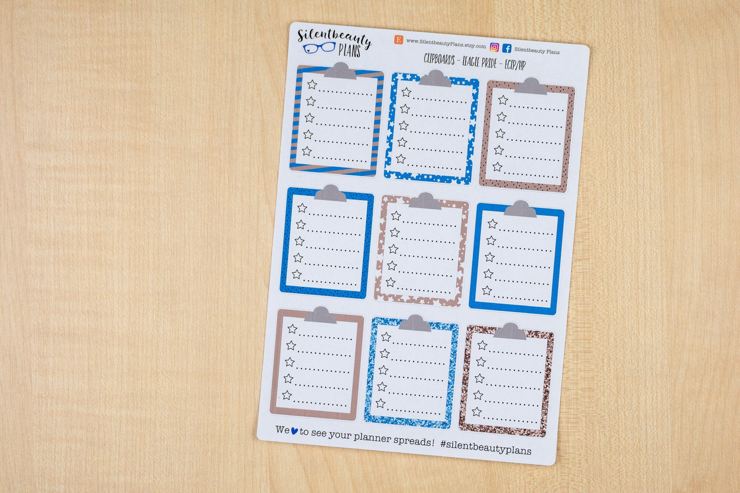 House Pride Clipboard Planner Stickers | 4 Options | Full Box Planner Stickers - UK Stickers for Planners