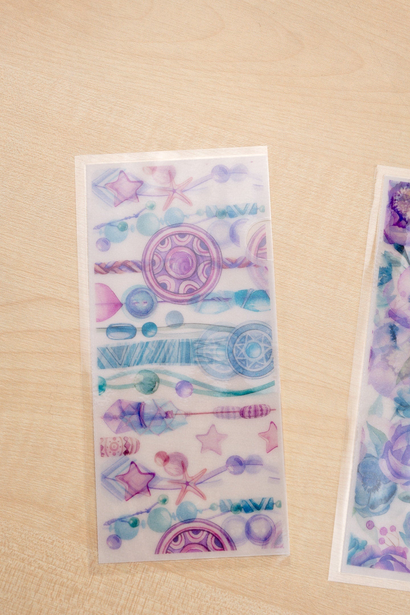 Boho Collection Sticker Stash Vellum Pouches | Hobo Weeks Sticker Storage | Silentbeauty Plans | UK