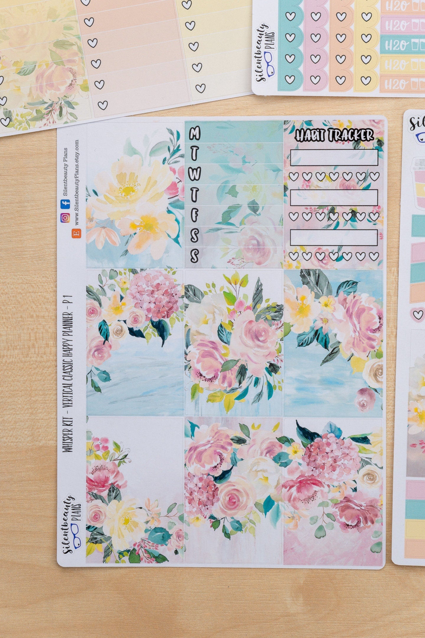 Whisper Sticker Kit - Classic Happy Planner, Vertical, Planner Stickers, UK