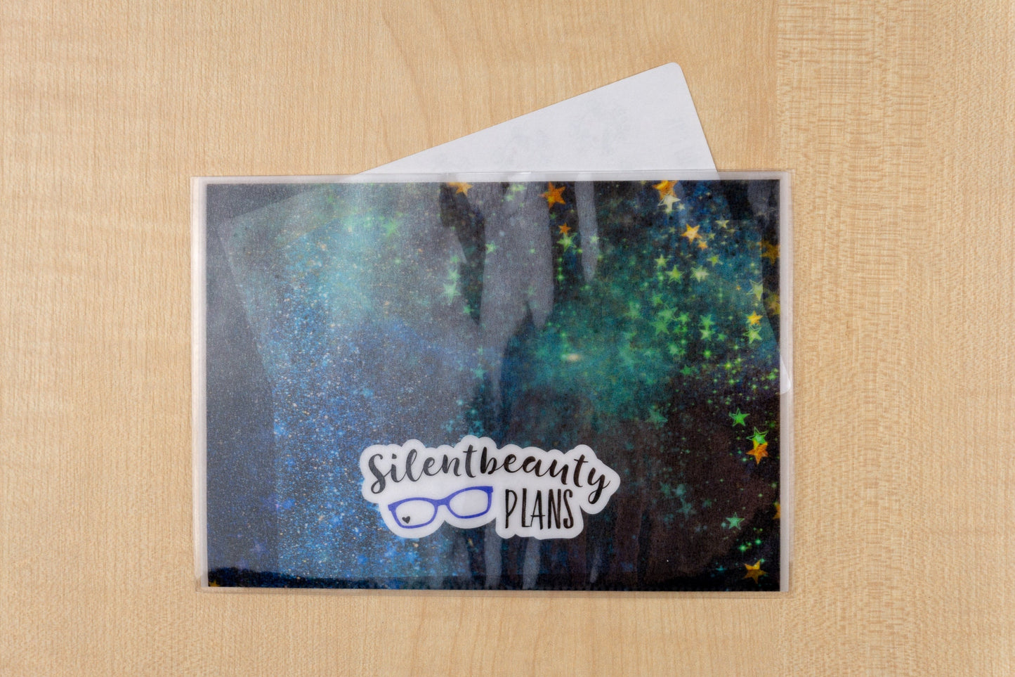 Galaxy Collection Sticker Stash Vellum Pouches | A6 Sticker Storage | Silentbeauty Plans | UK