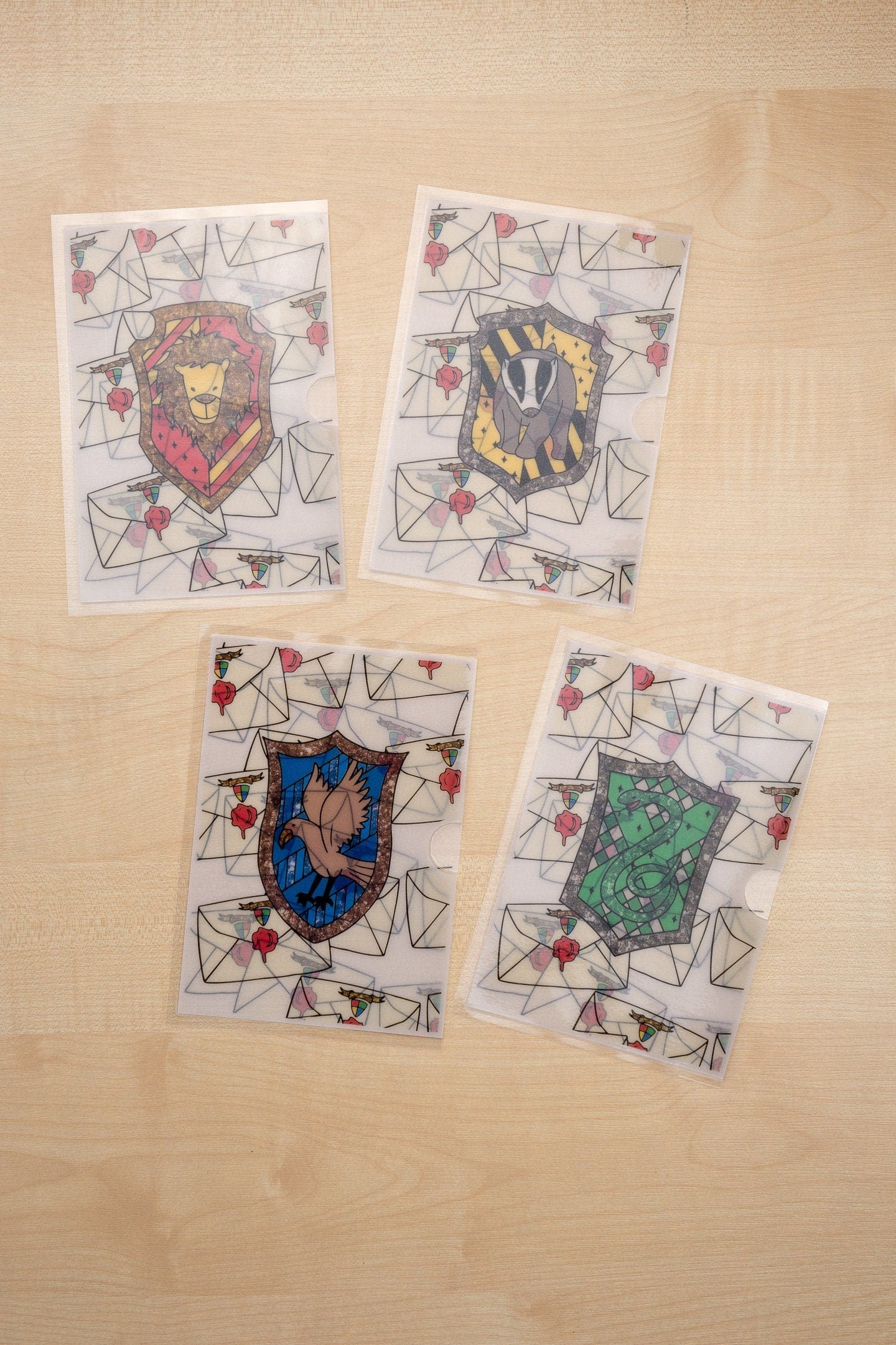 House Pride Sticker Stash Vellum Pouch | A6 Sticker Storage | Silentbeauty Plans | UK