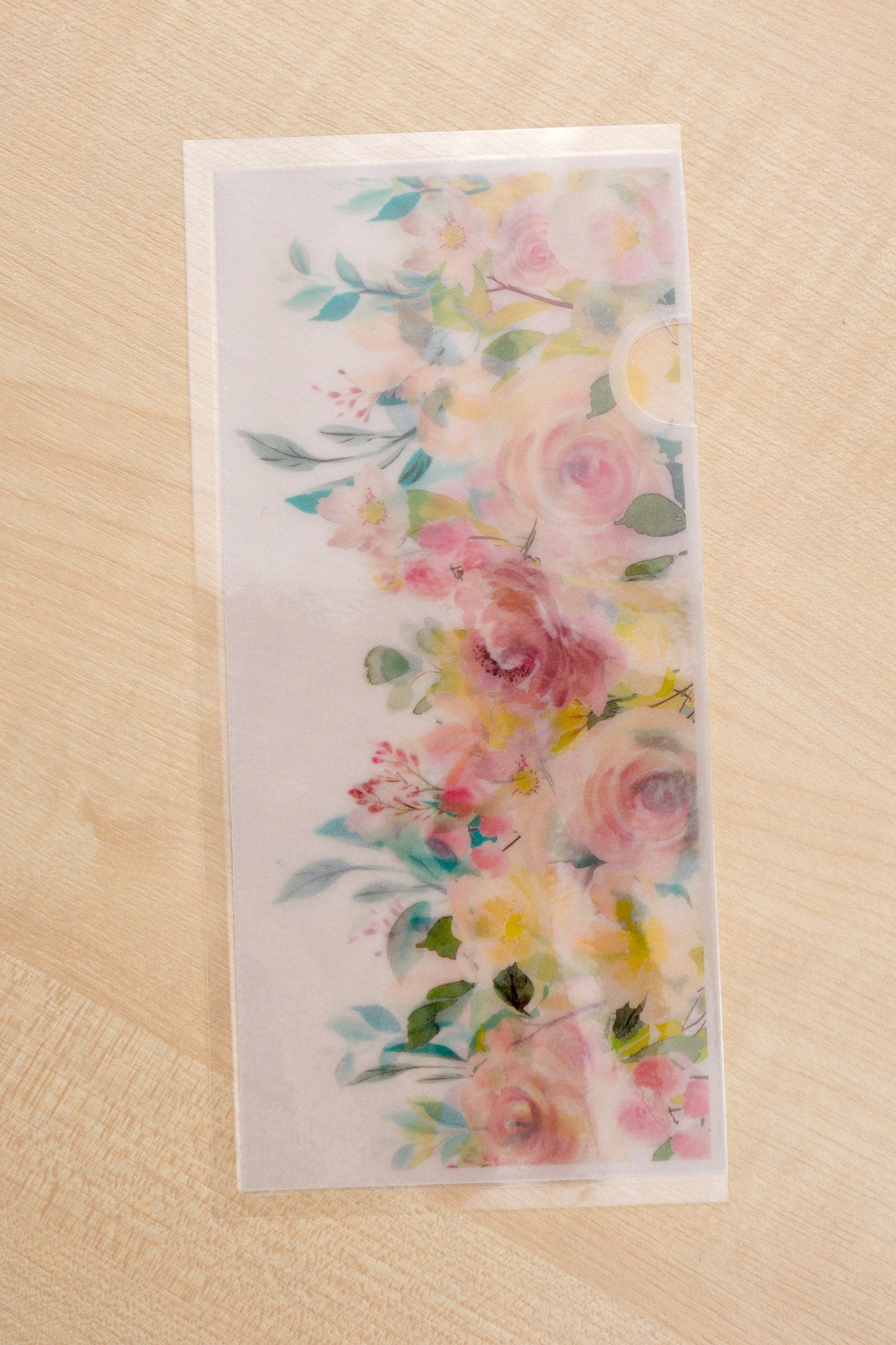 Whisper or Rainbow Scribbles Sticker Stash Vellum Pouch | Hobo Weeks Sticker Storage | Silentbeauty Plans | UK