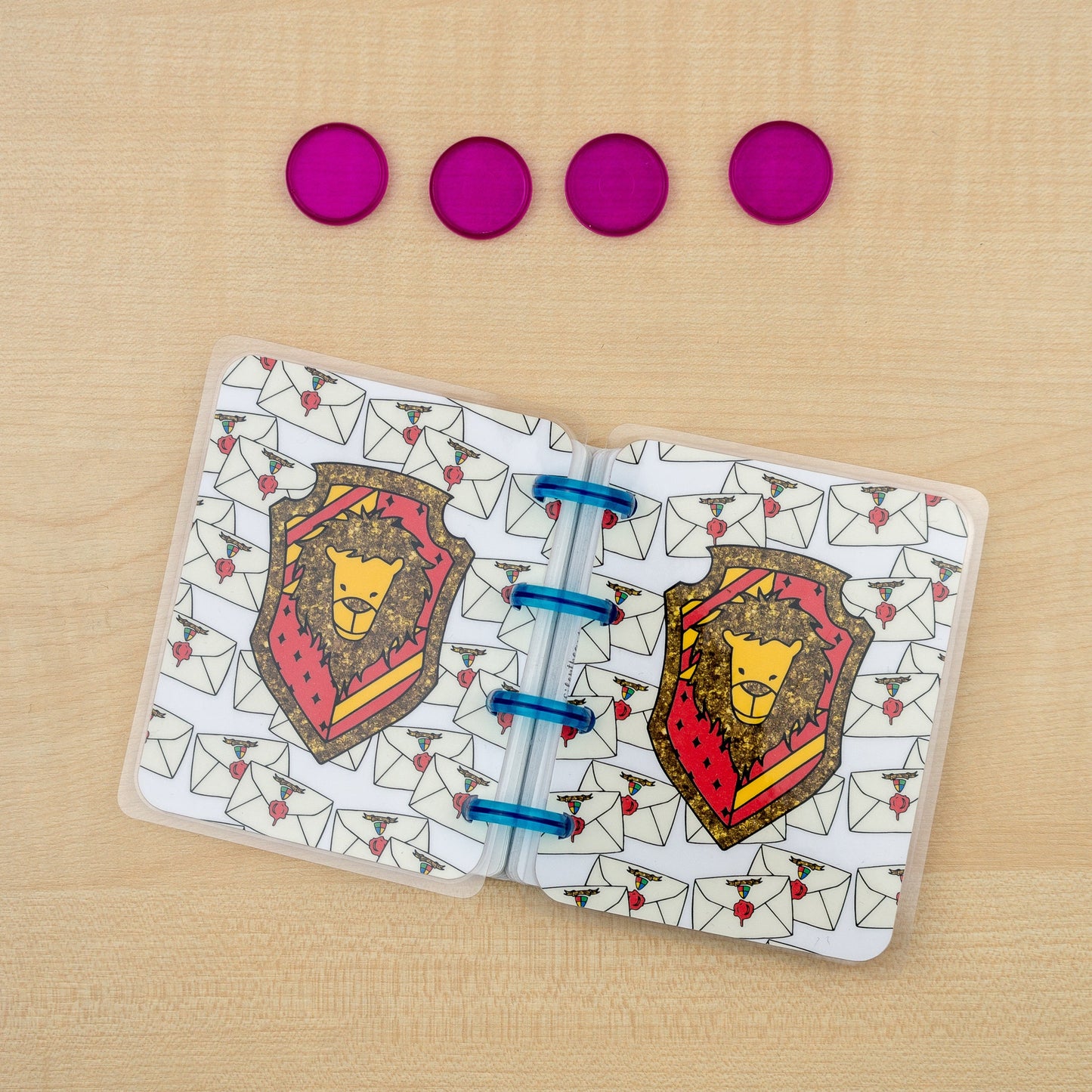 Lion House Pride Happy Planner Covers | 2 Disc Colour Options | Micro Happy Planner Cover Set | Planner Accessories