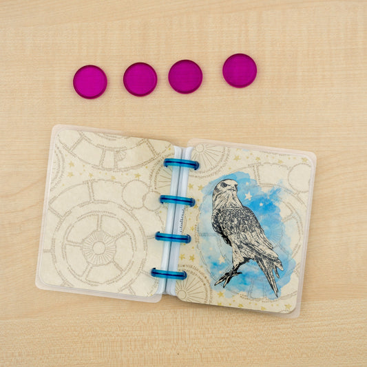 Eagle House Mascot Happy Planner Covers | 2 Disc Colour Options | Micro Happy Planner Cover Set | Planner Accessories