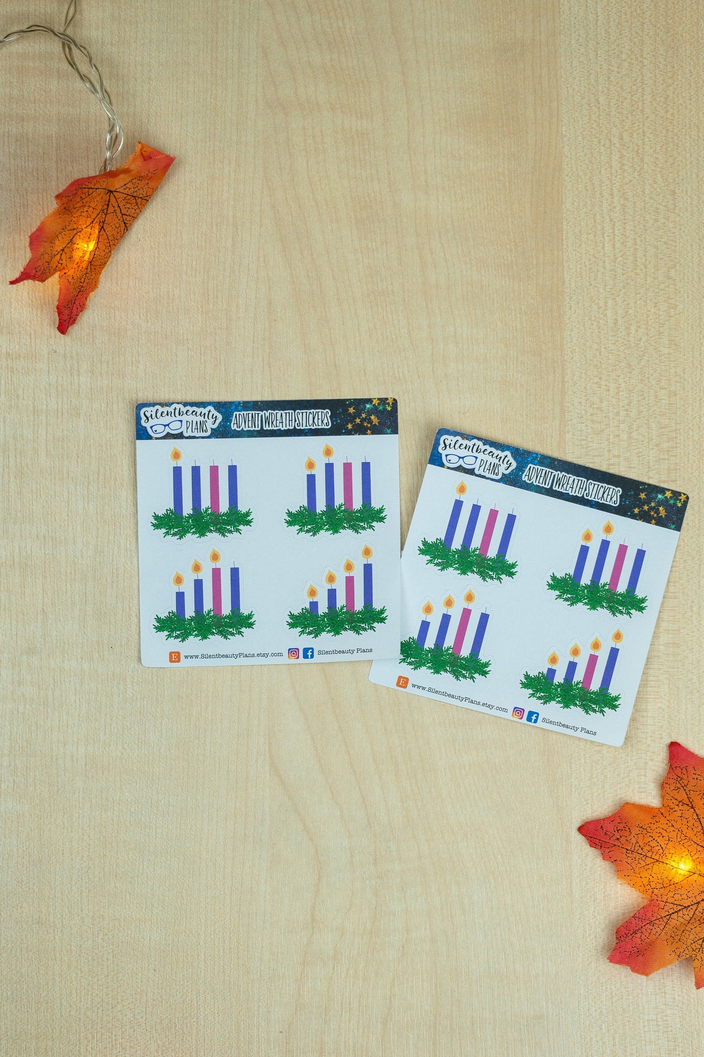 Advent Wreath Stickers