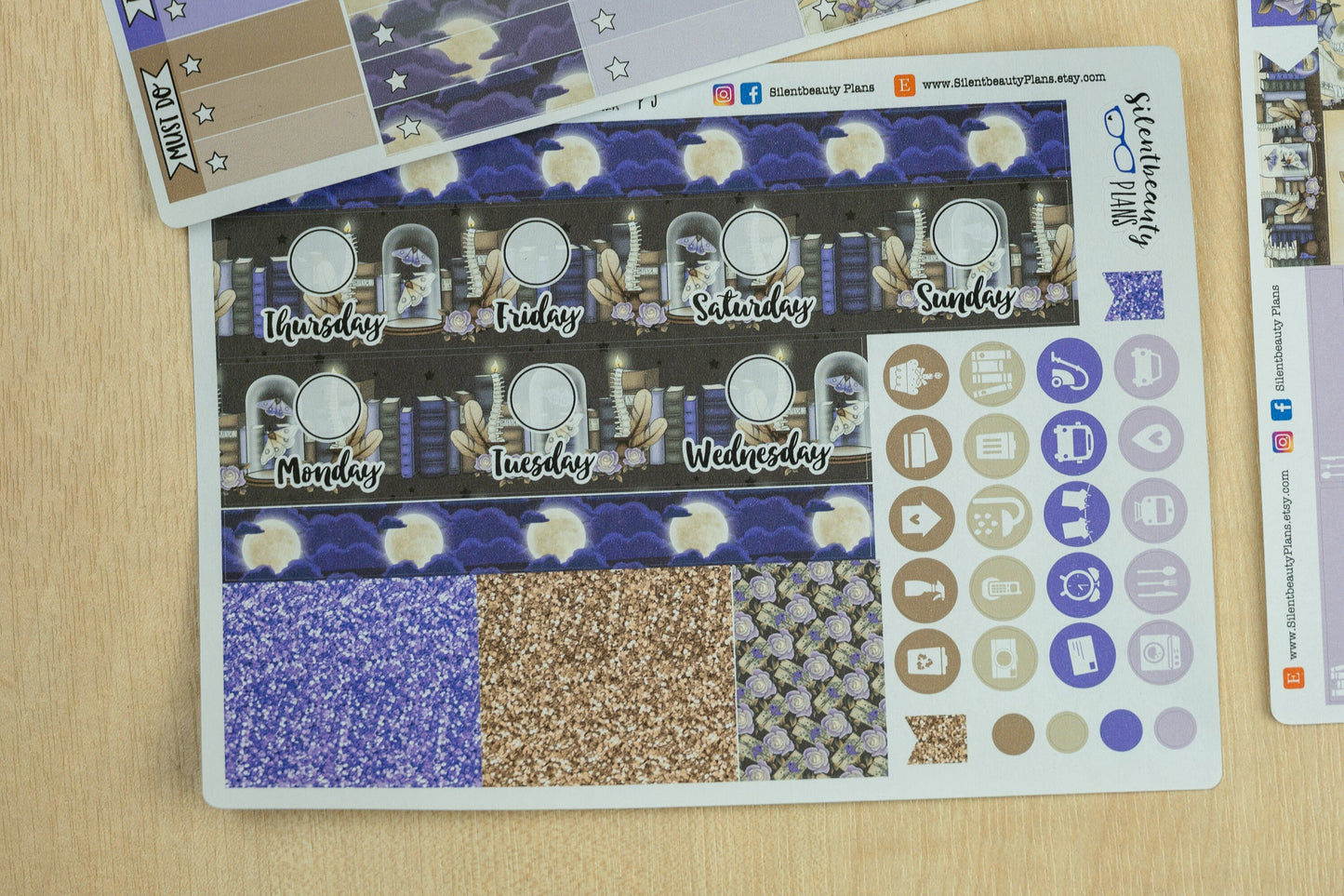 Lupin Sticker Kit - Vertical Classic Happy Planner, Vertical, Planner Stickers, UK