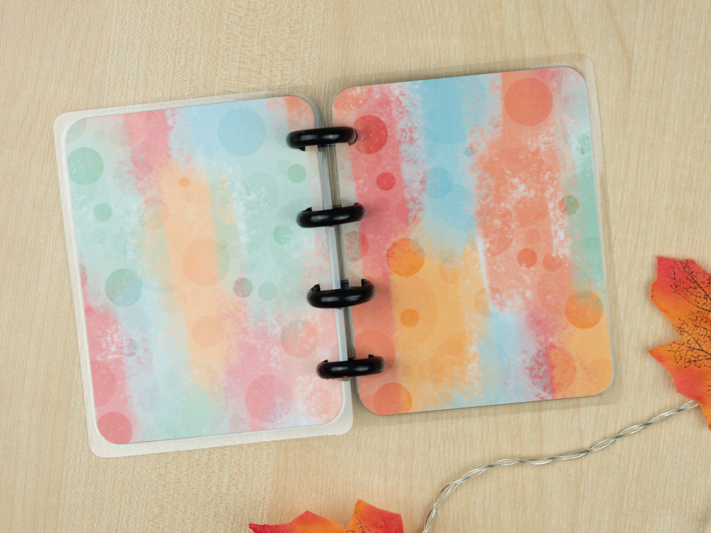 Daytime Magical Scene Happy Planner Covers | 1 Disc Colour Option | Micro Happy Planner Cover Set | Planner Accessories | Hand Drawn Cover