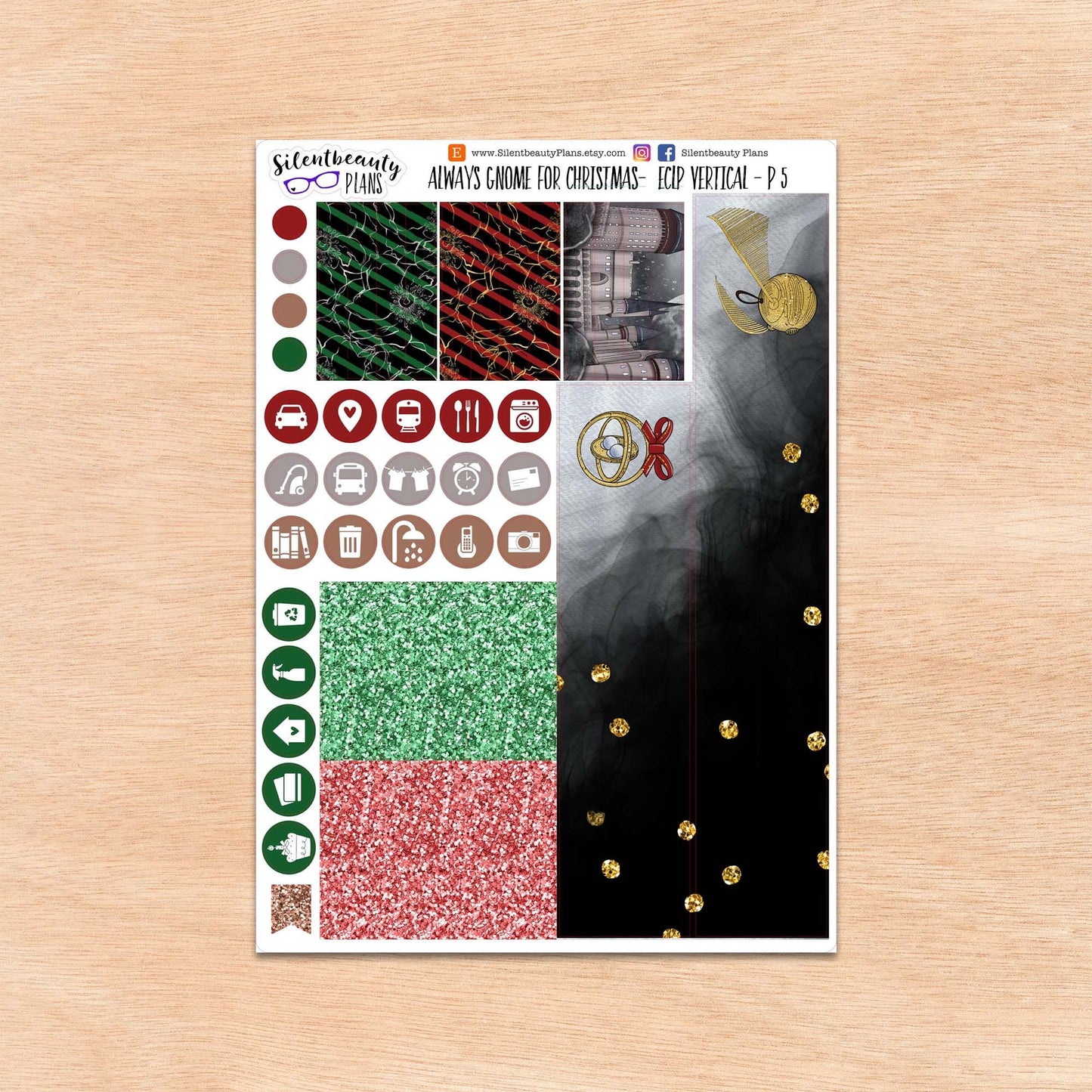Always Gnome for Christmas - Weekly Sticker Kit