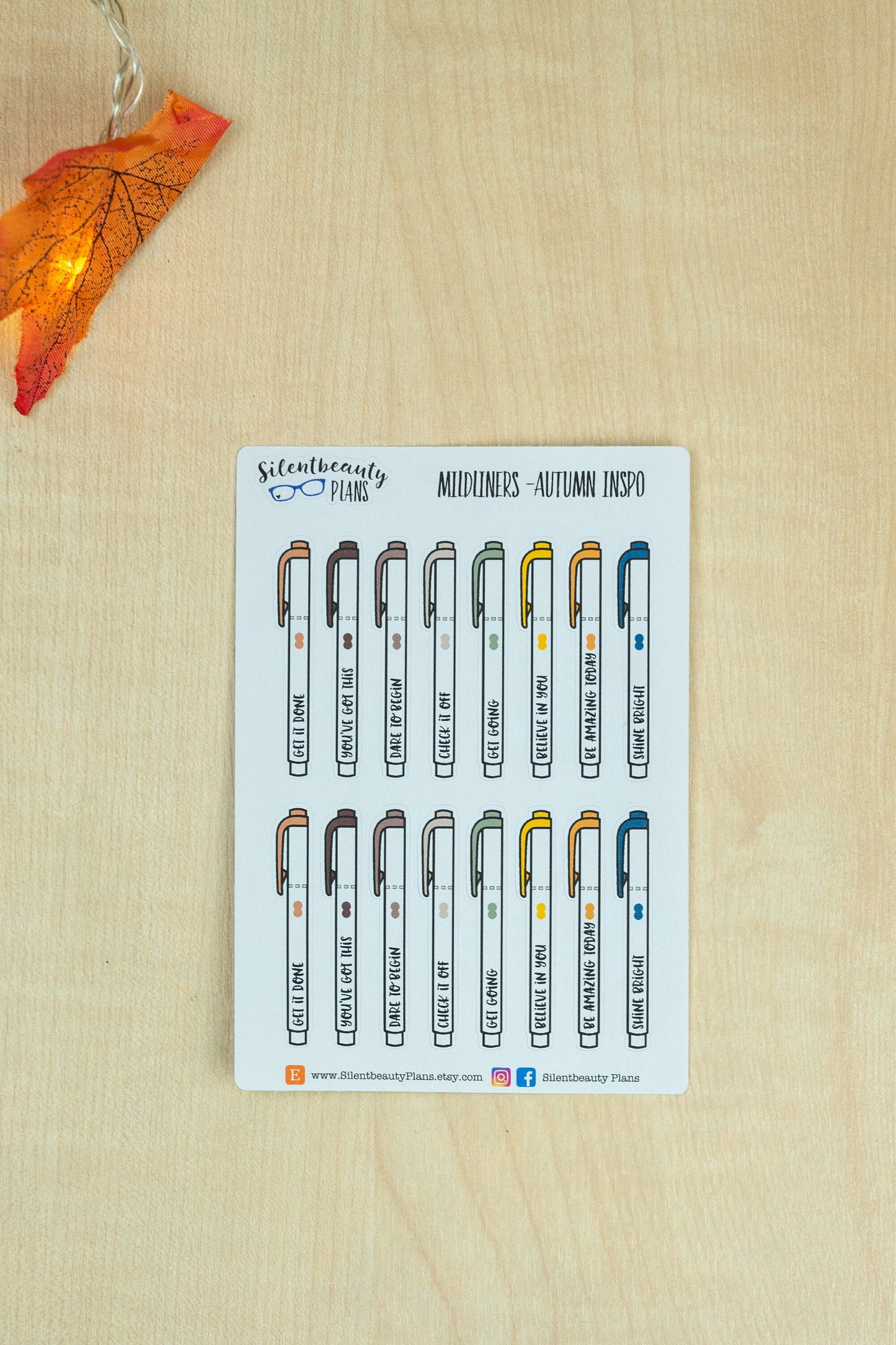 Inspirational Phrases Mildliner Stickers | 6 Options