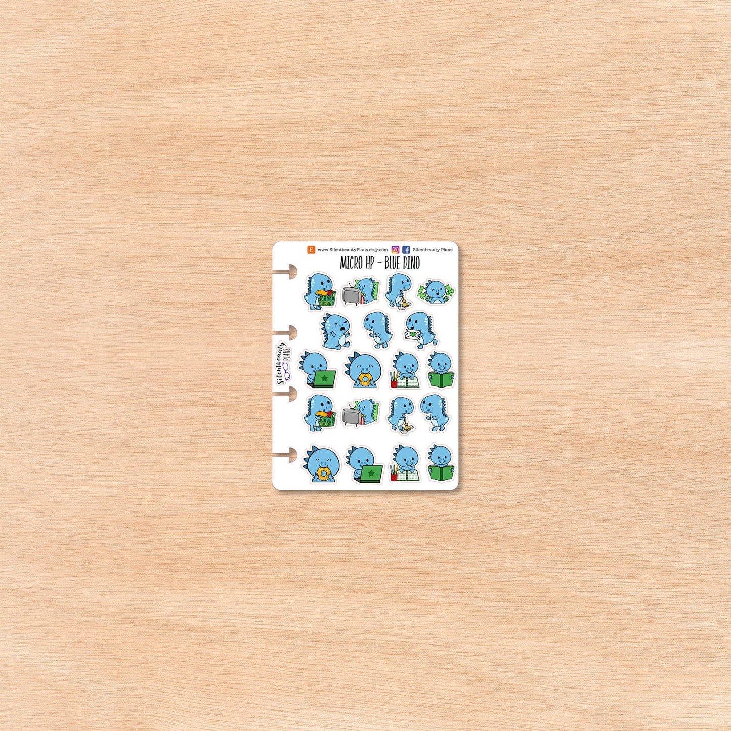 Cute Blue Dinos | Micro Disc