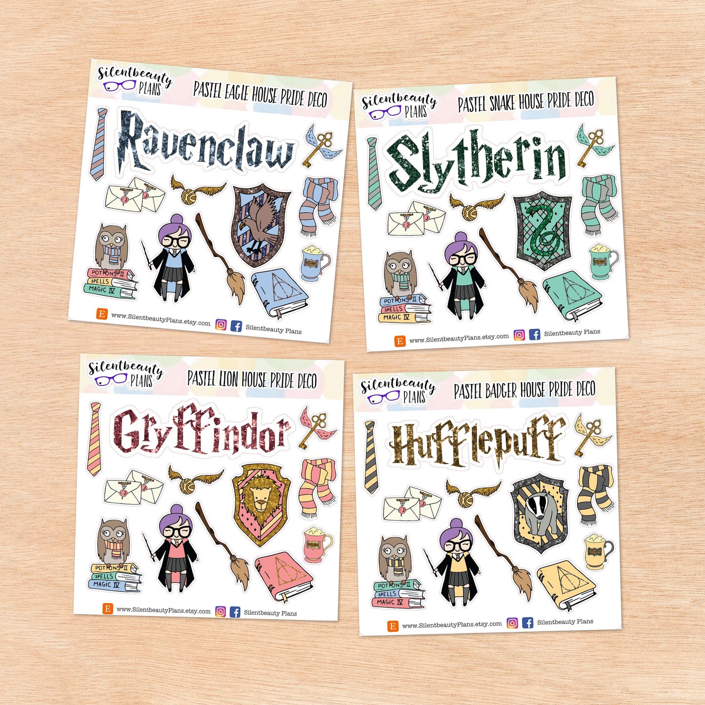Wizarding School House Pride Deco | 4 Options