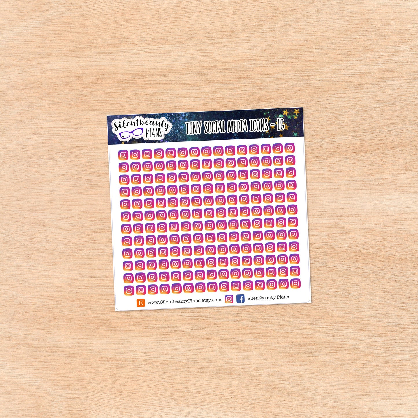 Tiny Social Media| 7 Options | 180 Stickers