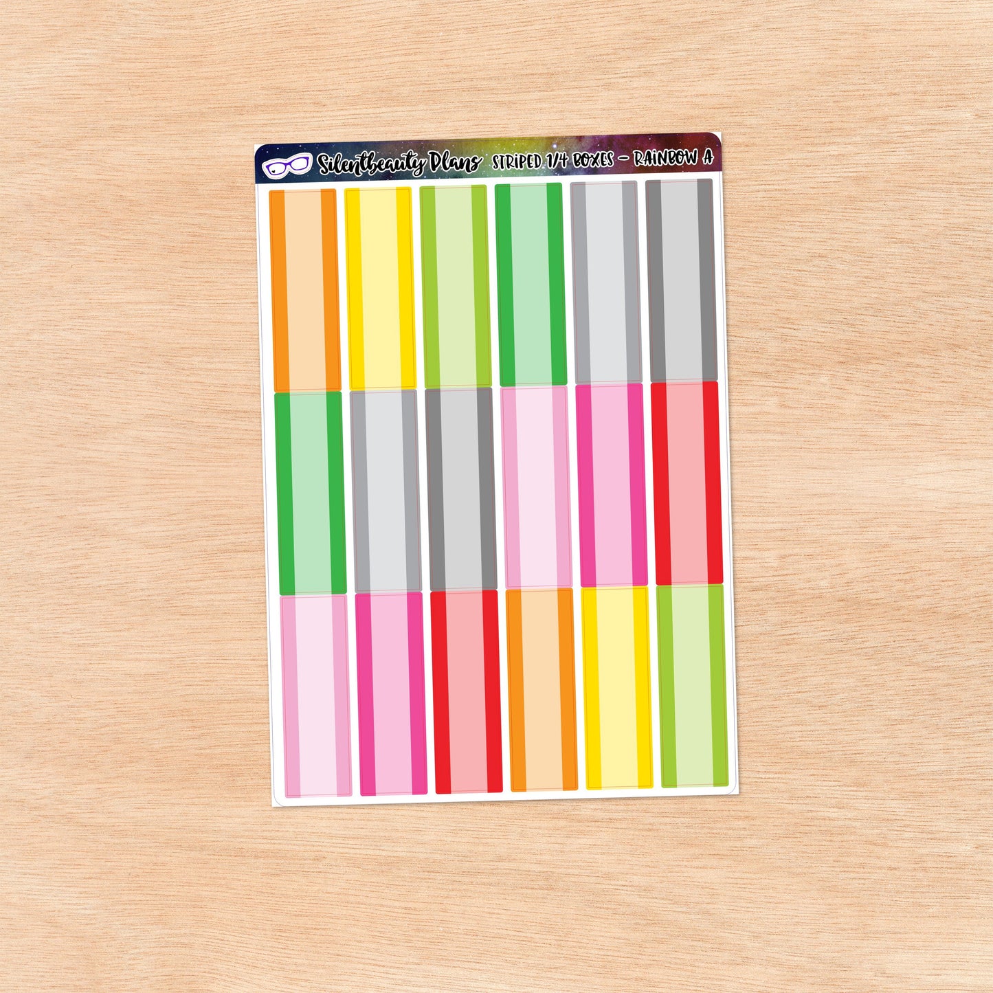 Striped Quarter Boxes | 6 Colour Palettes