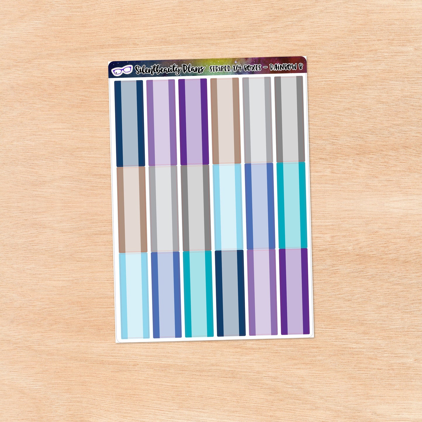 Striped Quarter Boxes | 6 Colour Palettes