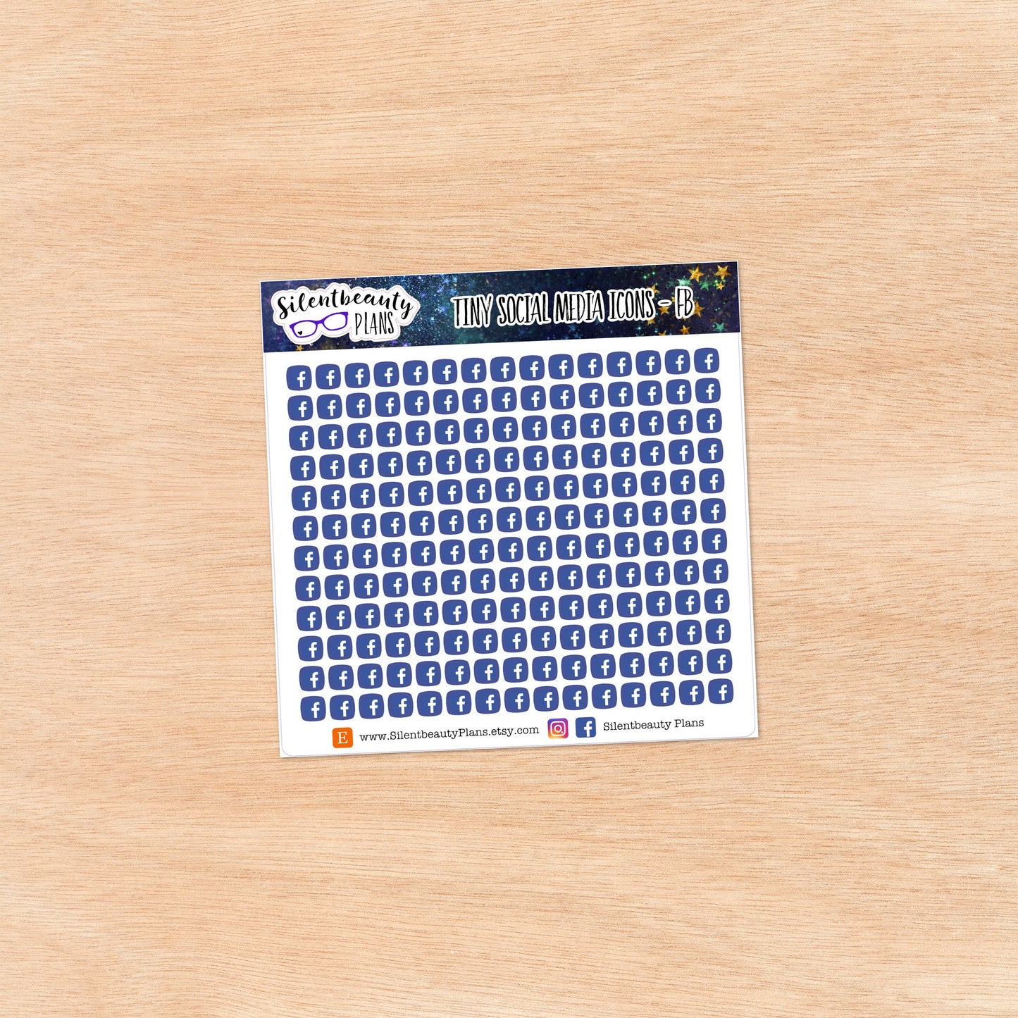 Tiny Social Media| 7 Options | 180 Stickers
