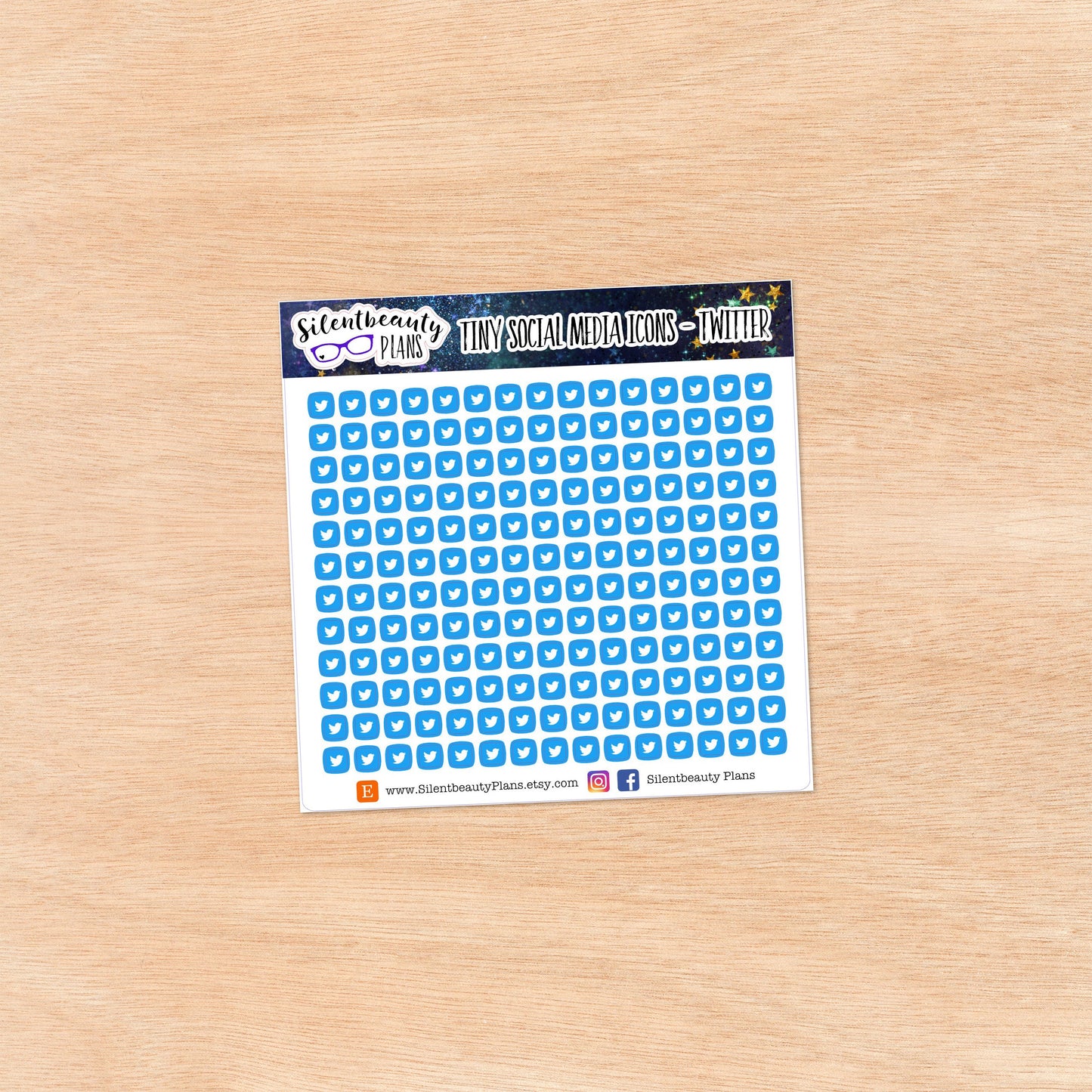 Tiny Social Media| 7 Options | 180 Stickers