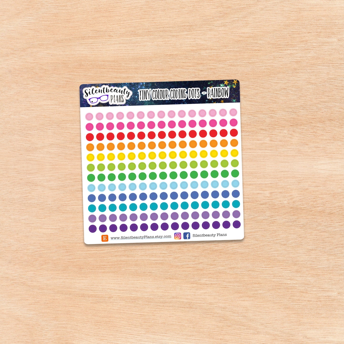 Tiny Colour Coding Dots | 4 Mixed Set Options | 180 dots