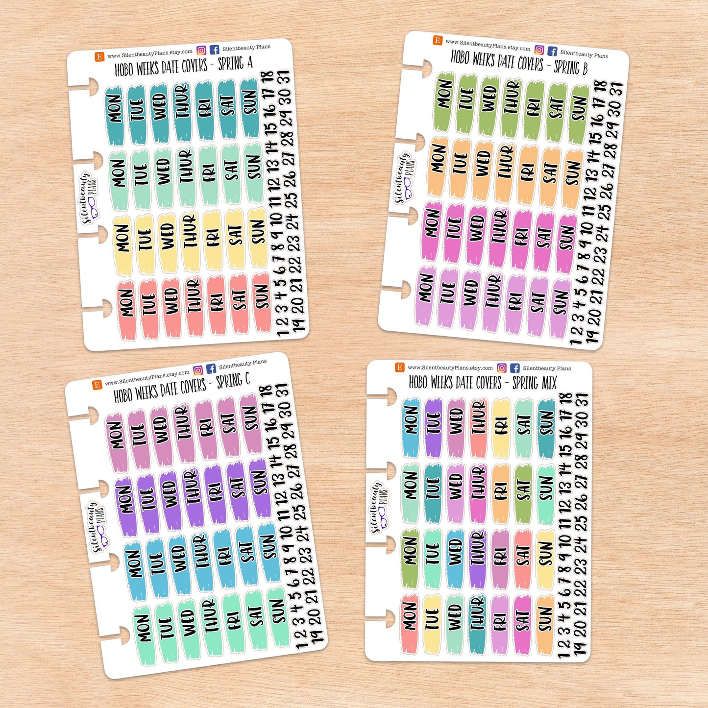 Hobo Weeks Spring Date Covers | 4 Options