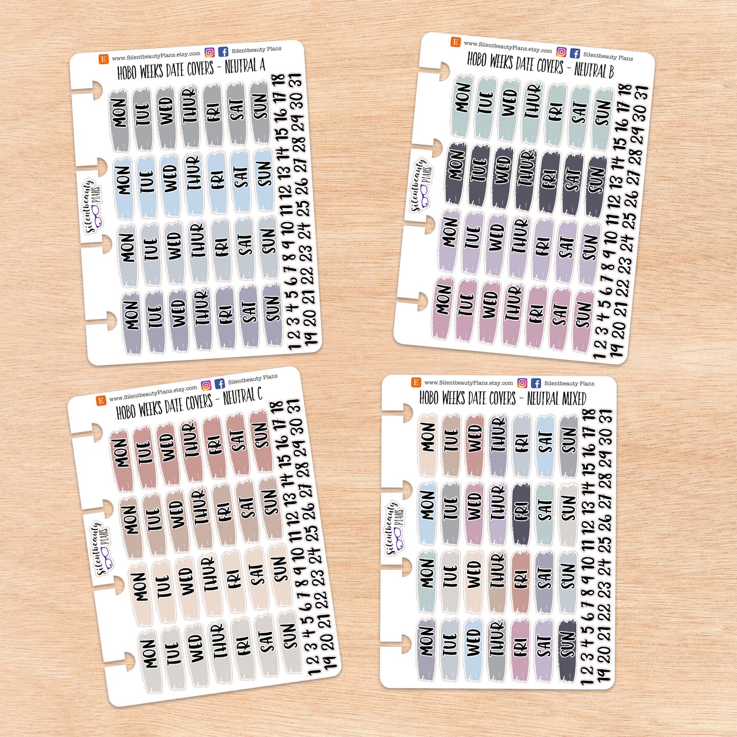 Hobo Weeks Neutral Date Covers | 4 Options