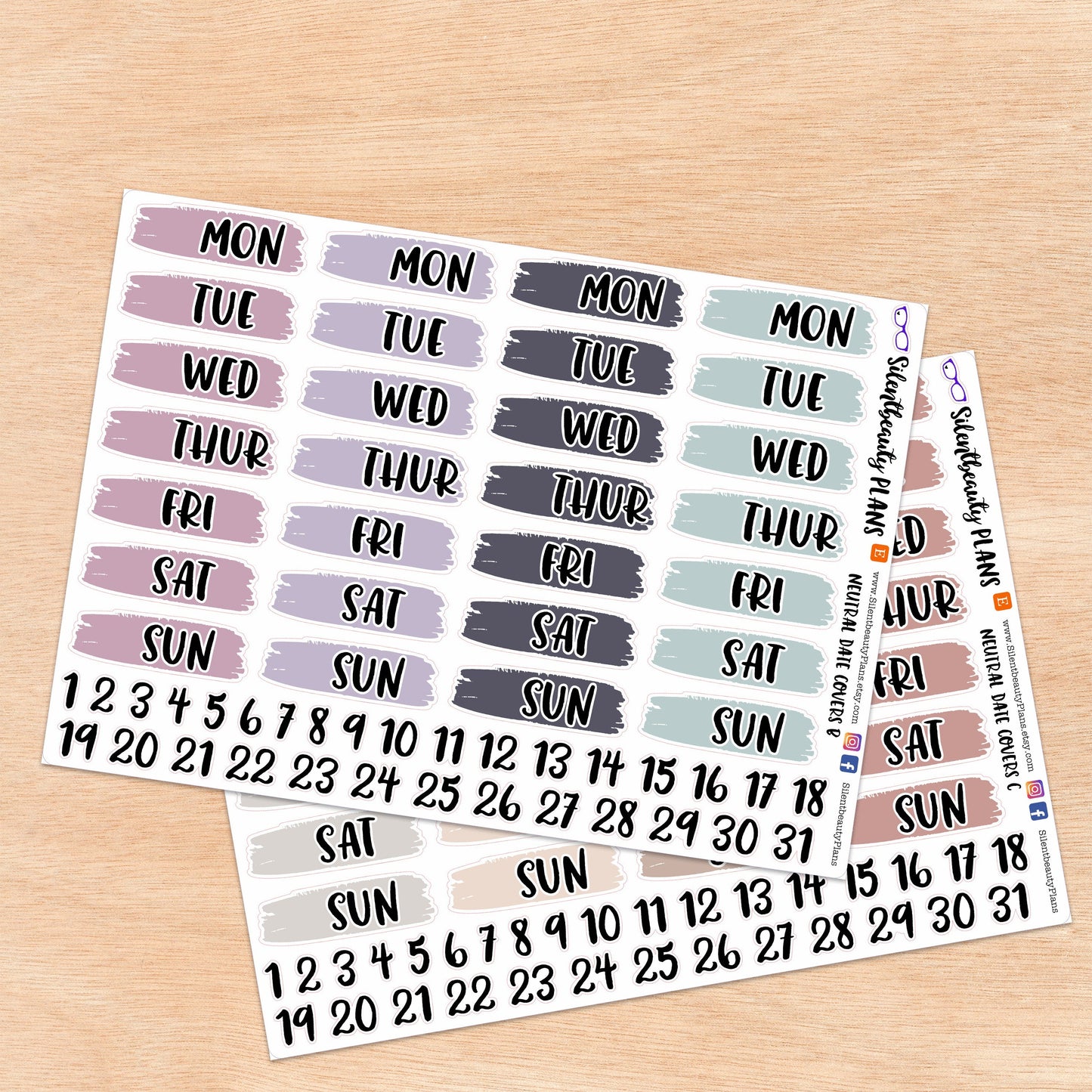 Solid Neutral Date Covers | 3 Options